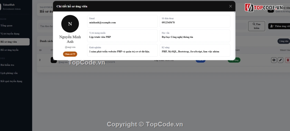 tuyển dụng,ứng dụng Web,Website Website tuyển dụng